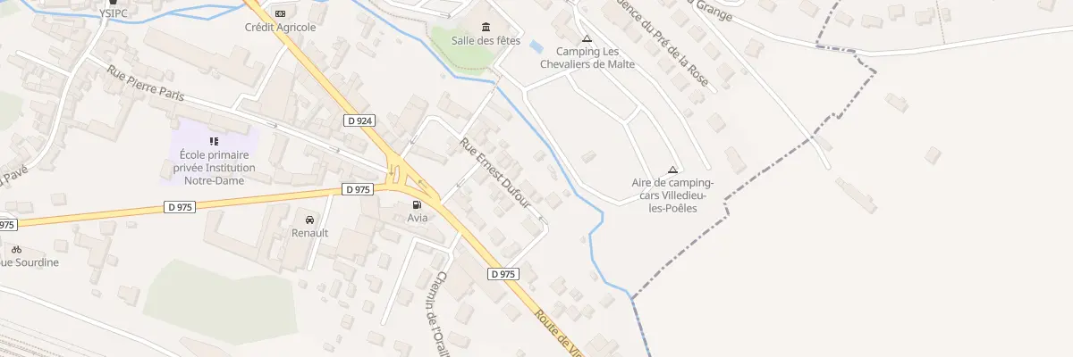 Plan du 21 Rue Ernest Dufour - Villedieu à Villedieu-les-Poêles-Rouffigny