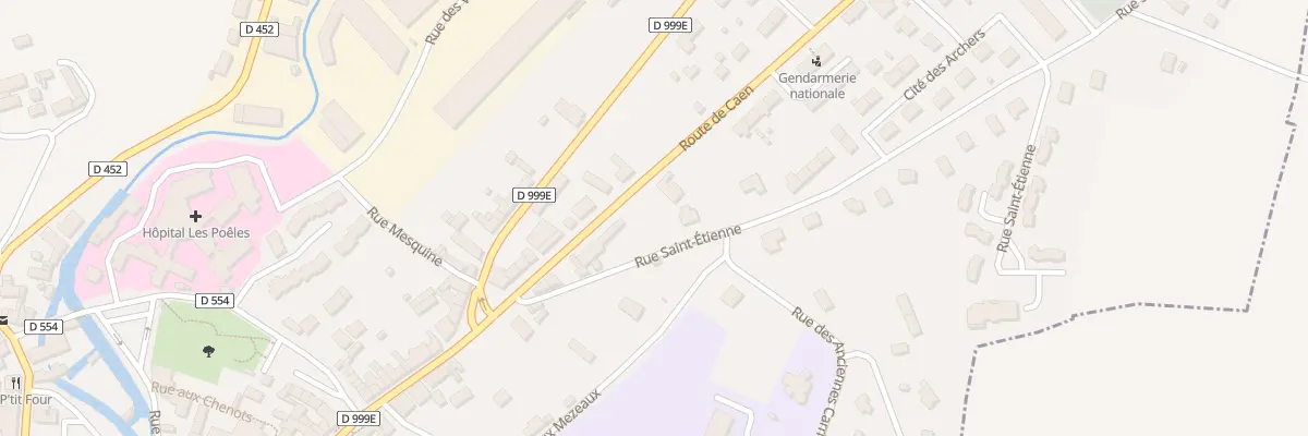 Plan du 14 Rue de Caen - Villedieu à Villedieu-les-Poêles-Rouffigny
