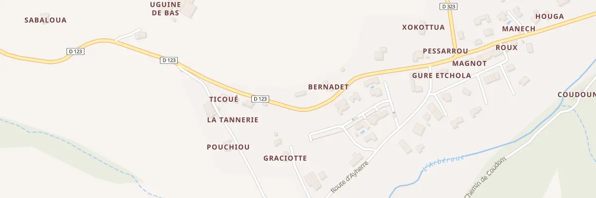 Plan du 4425 Rte de Pessarrou à La Bastide-Clairence