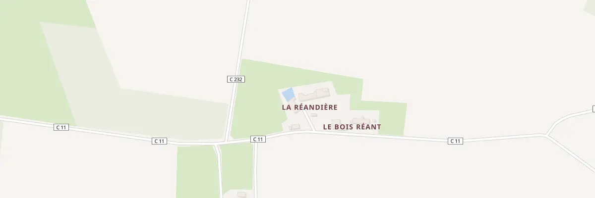 Plan du 663 La Réandière à Mésanger