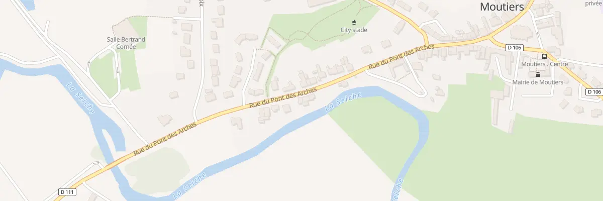 Plan du 25 Rue du Pont des Arches à Moutiers