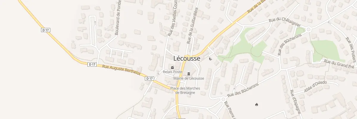 Plan du 1 Rue des Forgerons à Lécousse