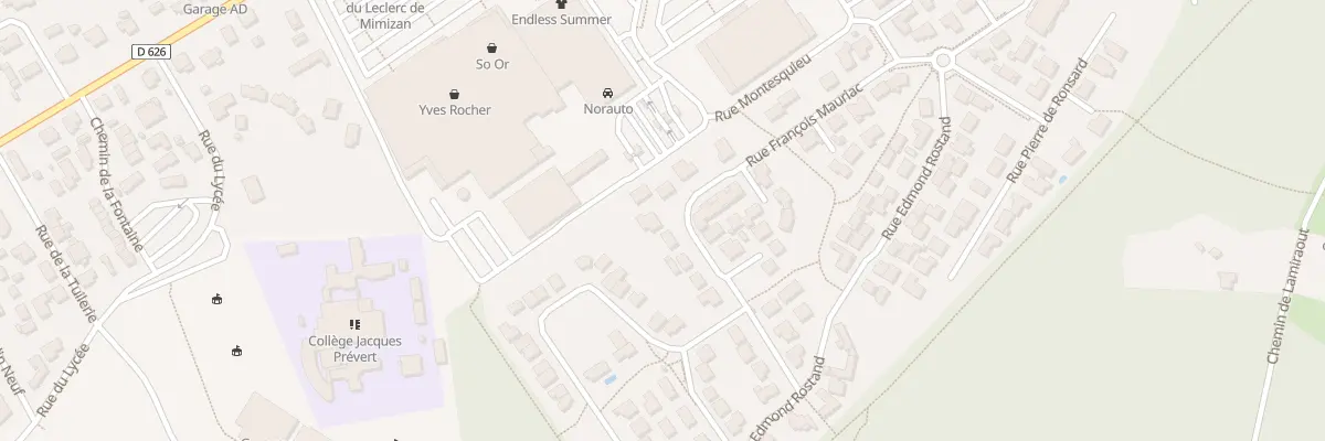 Plan du 208 Rue François Mauriac à Mimizan