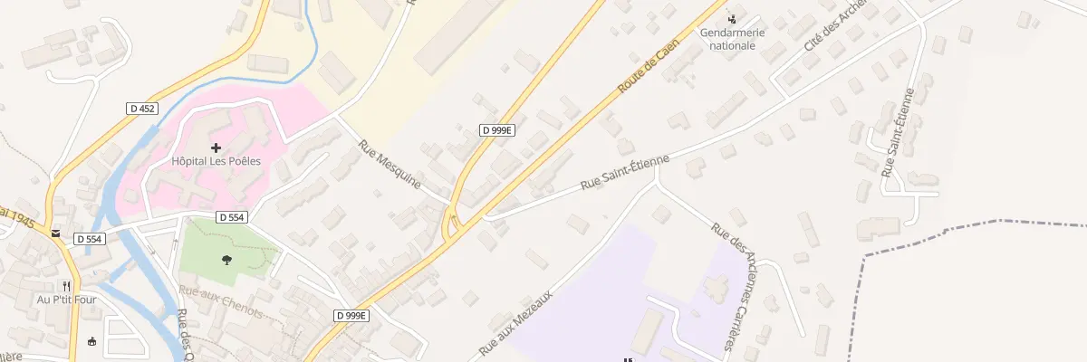 Plan du 10 Rue de Caen - Villedieu à Villedieu-les-Poêles-Rouffigny