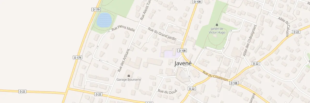 Plan du 9 Rue du Grand Jardin à Javené