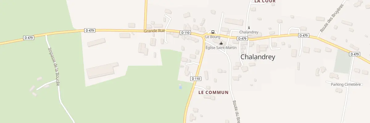 Plan du 6 Rte des Bossettes - Chalandrey à Isigny-le-Buat