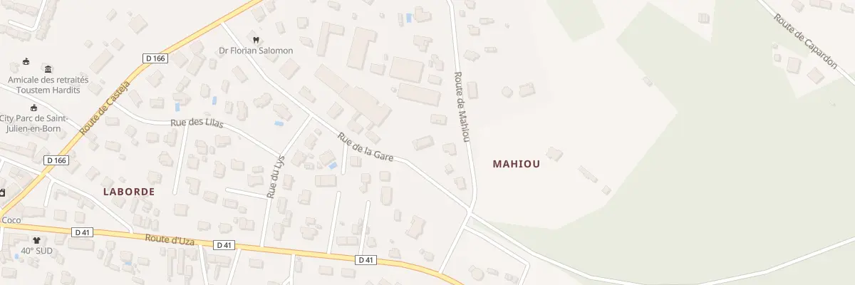 Plan du 181 Rte de Mahiou à Saint-Julien-en-Born