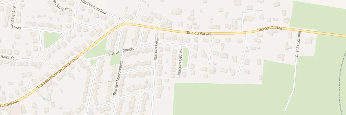 Plan du 6 Rue des Cèdres à La Guerche-de-Bretagne