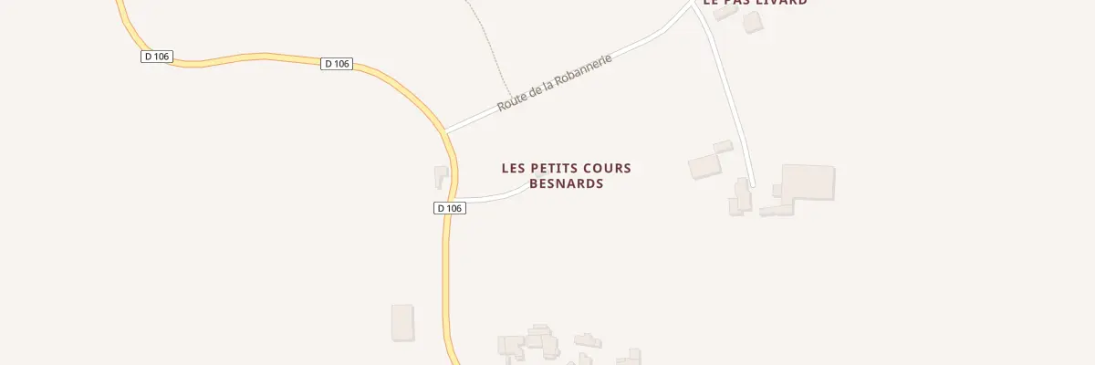 Plan du 1 Les Petits Cours Besnard à Moutiers
