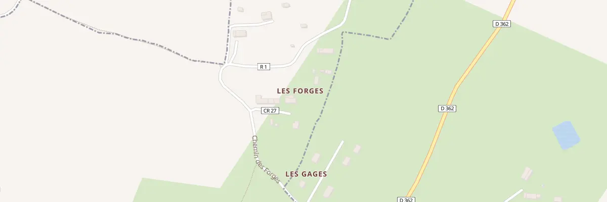Plan du 5033 Les Forges à Saint-Georges-de-Livoye