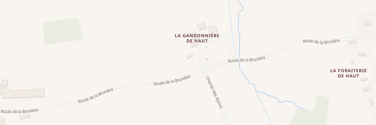 Plan du 5001 La Gandonniere de Haut au Petit-Celland