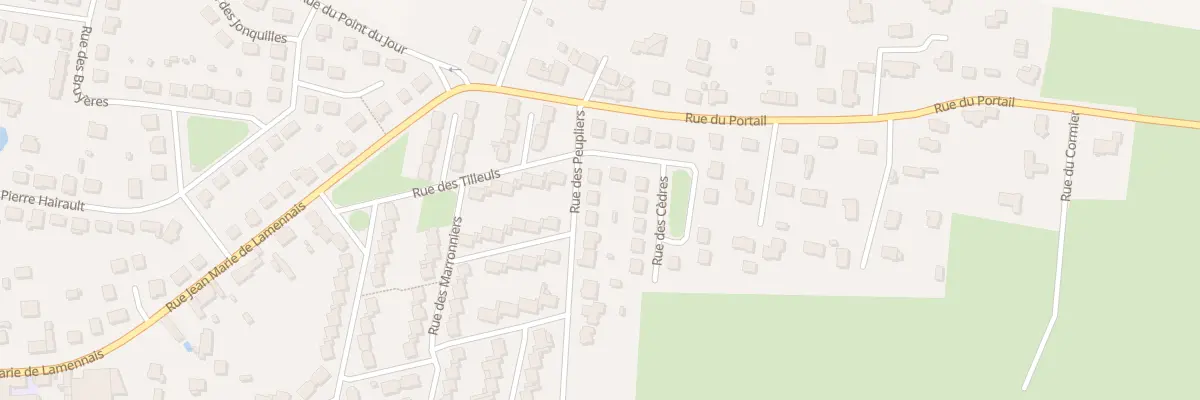 Plan du 5 Rue des Peupliers à La Guerche-de-Bretagne