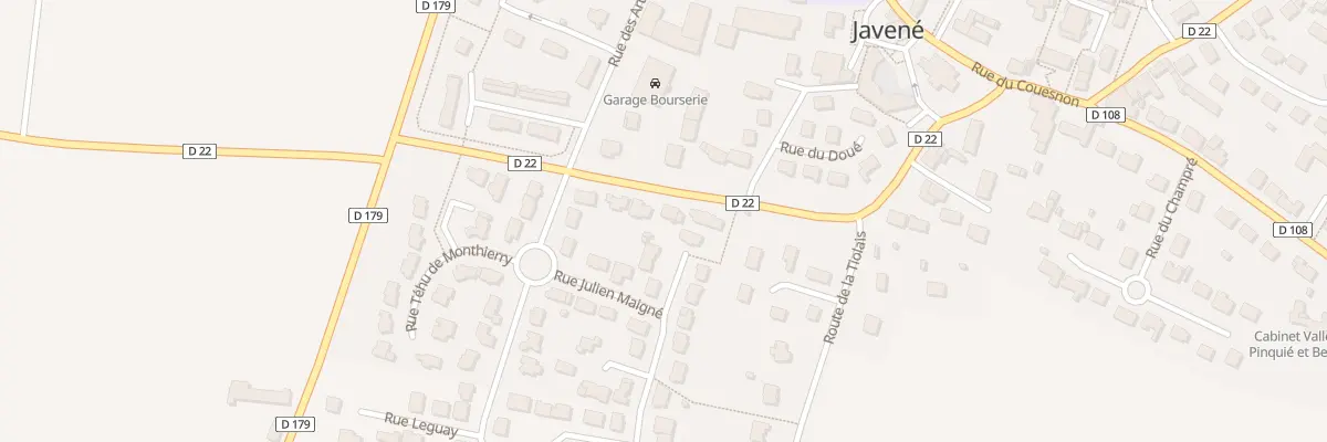Plan du 15 Rue des Lavandières à Javené