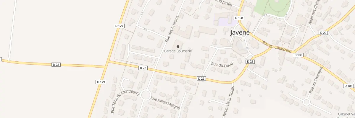 Plan du 15 Rue des Artisans à Javené