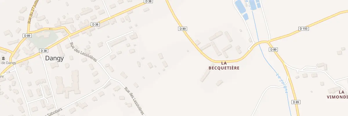 Plan du 2 La Becquetiere à Dangy