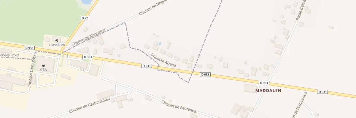 Plan du 24 Imp Alzatia à Ispoure