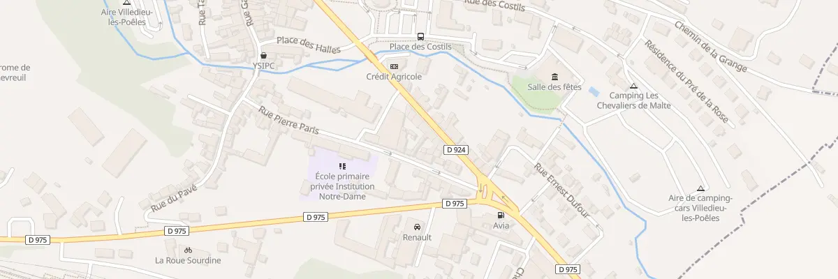 Plan du 36 Rue Gen de Gaulle - Villedieu à Villedieu-les-Poêles-Rouffigny
