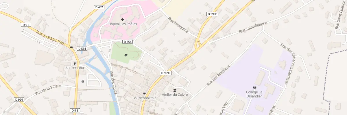 Plan du 77 Rue General Huard - Villedieu à Villedieu-les-Poêles-Rouffigny