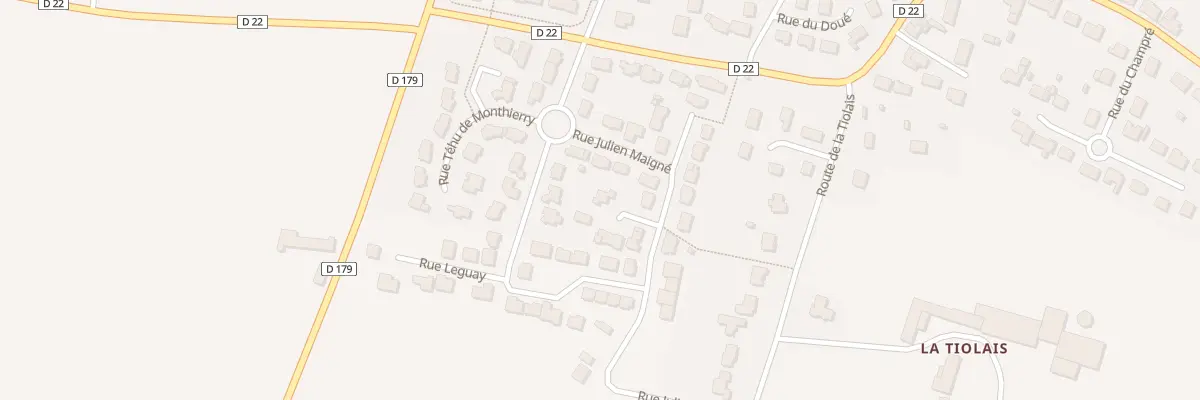 Plan du 12 Rue Julien Maigne à Javené
