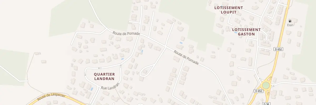 Plan du 343 Rte de Pomade à Bias