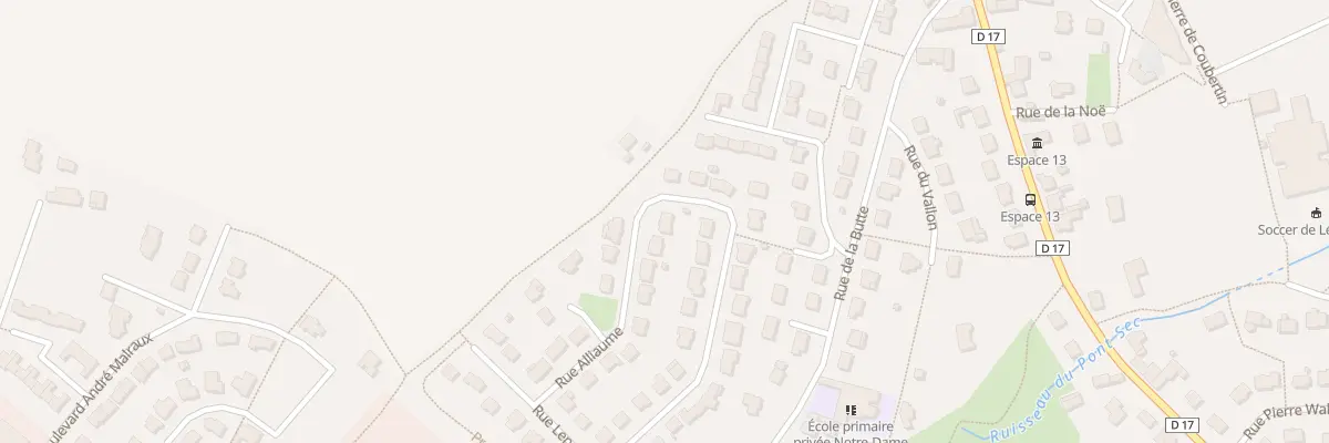 Plan du 21 Rue Alliaume à Lécousse