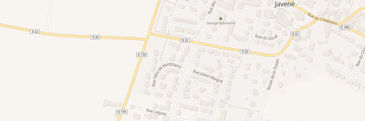 Plan du 5 Rue Aime du Bois Guy à Javené