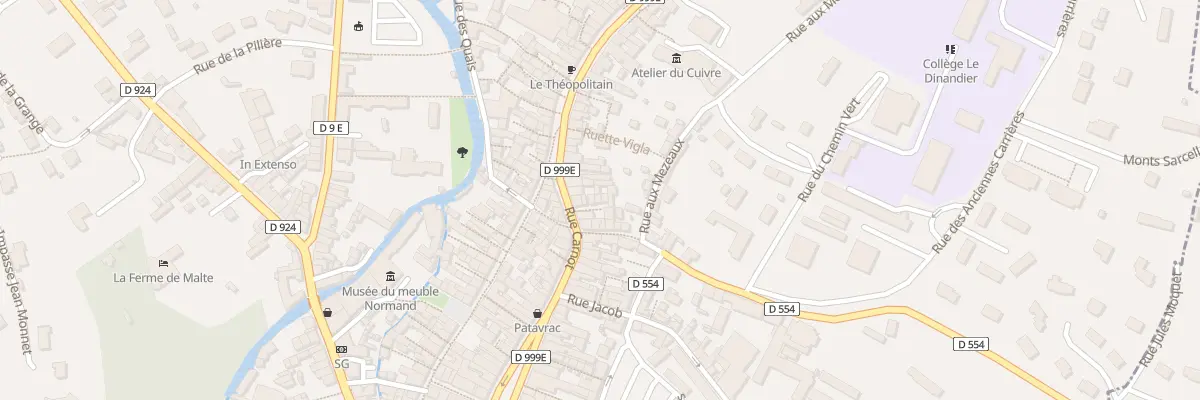 Plan du 38A Rue Carnot - Villedieu à Villedieu-les-Poêles-Rouffigny