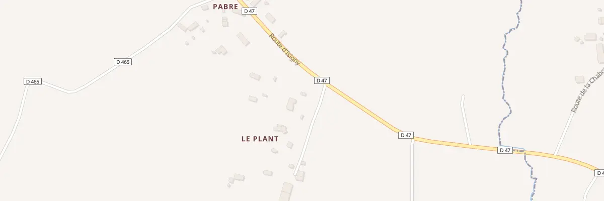 Plan du 5217 Le Plant à Marcilly