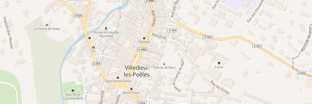 Plan du 18B Pl de la Republique Villedieu à Villedieu-les-Poêles-Rouffigny
