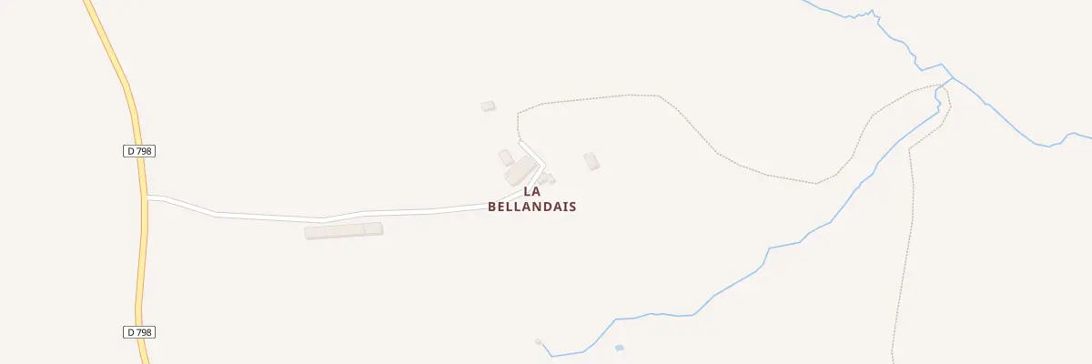 Plan du 2 La Bellandais au Châtellier