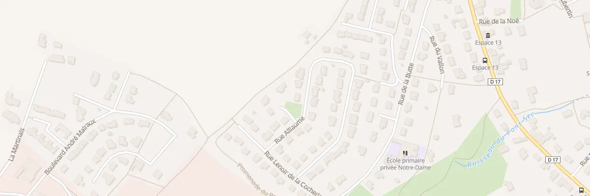 Plan du 36 Rue Alliaume à Lécousse