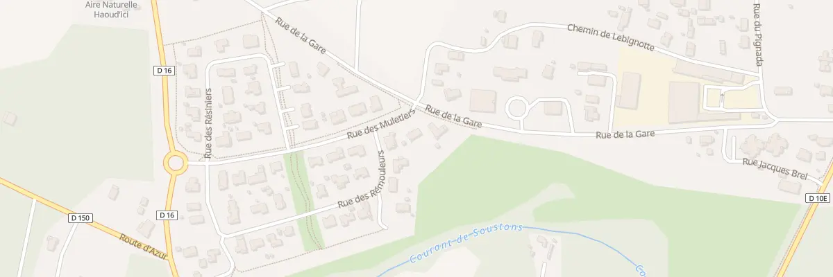 Plan du 16 Rue des Muletiers à Magescq
