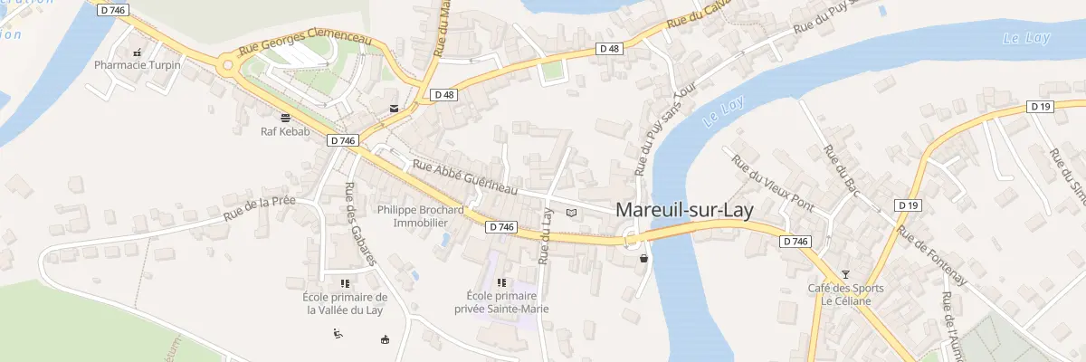 Plan du 19 Rue abbé guerineau à Mareuil-sur-Lay-Dissais