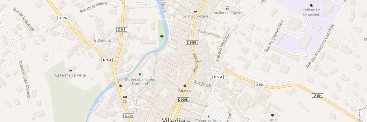 Plan du 48 Rue du Doc Havard - Villedieu à Villedieu-les-Poêles-Rouffigny