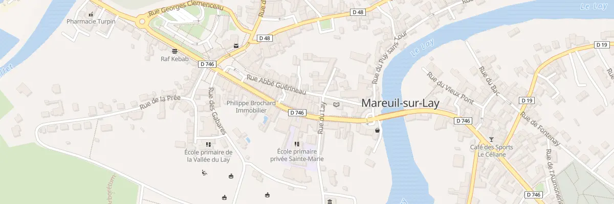 Plan du 14 Rue abbé guerineau à Mareuil-sur-Lay-Dissais