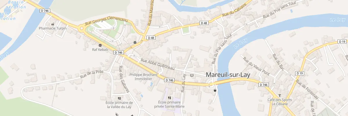 Plan du 15 Rue abbé guerineau à Mareuil-sur-Lay-Dissais