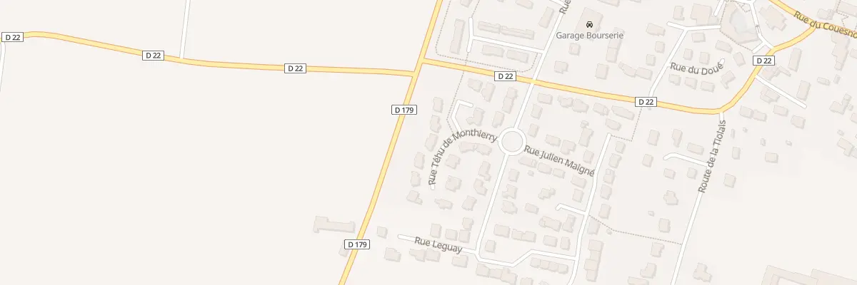 Plan du 12 Rue Trehu de Monthierry à Javené