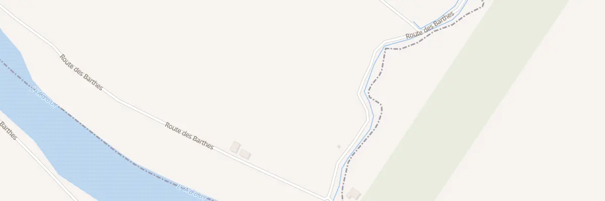 Plan du 2986 Rte des Barthes à Pey