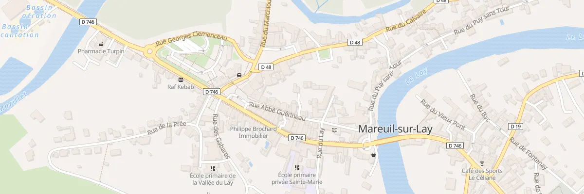 Plan du 7 Rue abbé guerineau à Mareuil-sur-Lay-Dissais