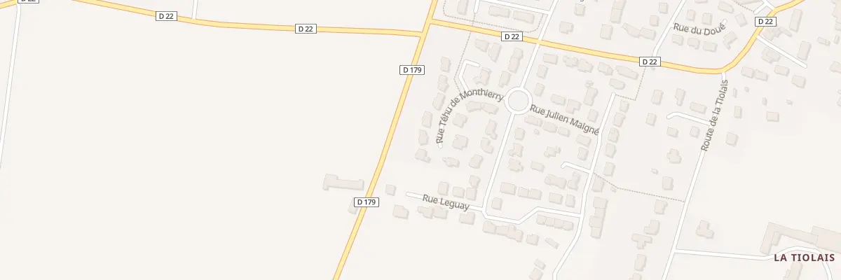Plan du 16 Rue Trehu de Monthierry à Javené