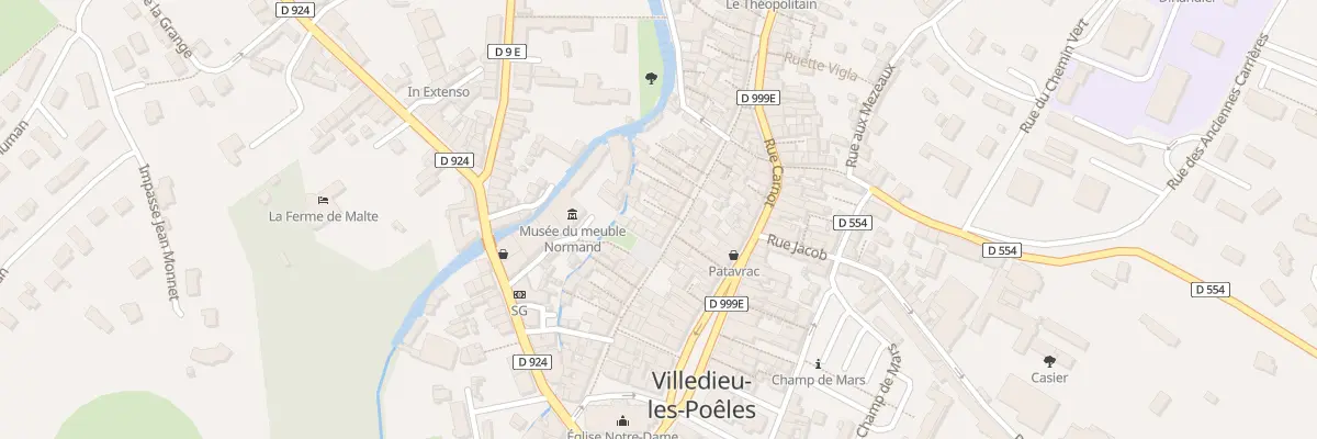 Plan du 41 Rue du Doc Havard - Villedieu à Villedieu-les-Poêles-Rouffigny