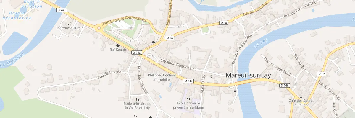 Plan du 3 Rue abbé guerineau à Mareuil-sur-Lay-Dissais
