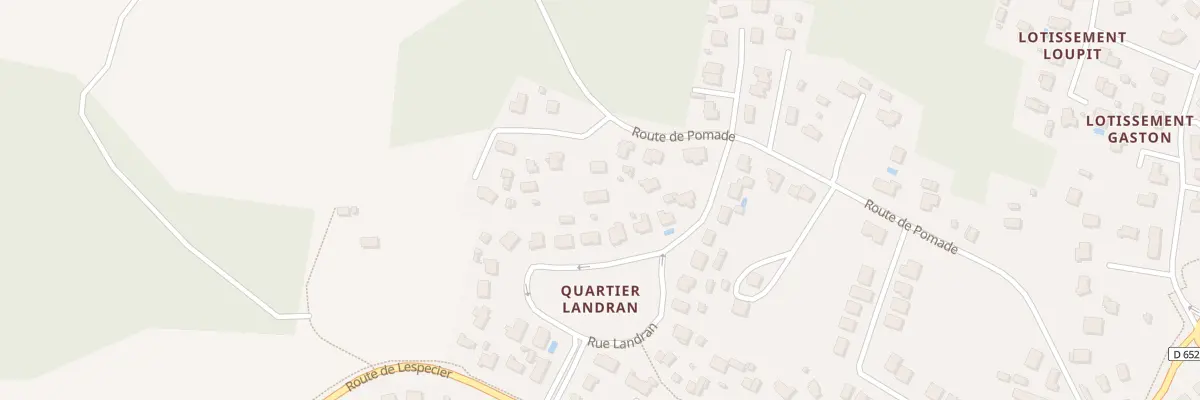 Plan du 531 Rte de Pomade à Bias