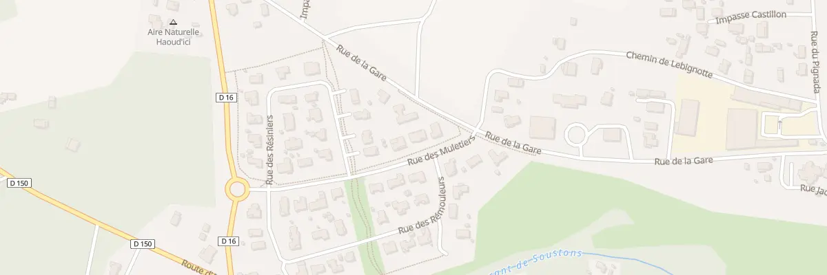Plan du 5 Rue des Muletiers à Magescq