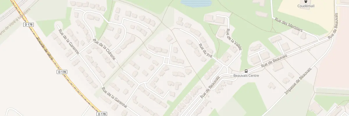 Plan du 38 Rue de la Jaunaie à Vitré