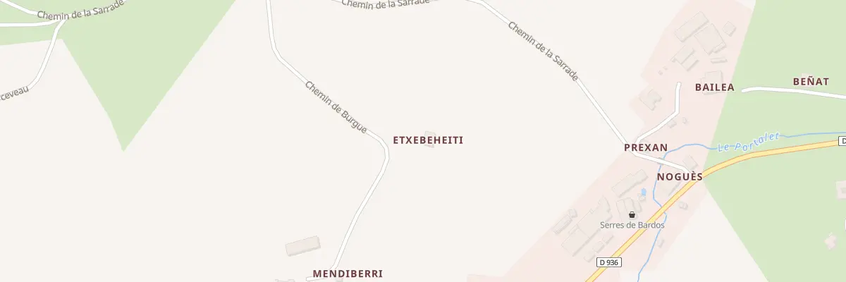 Plan du 261 Che de Burgue à Bardos