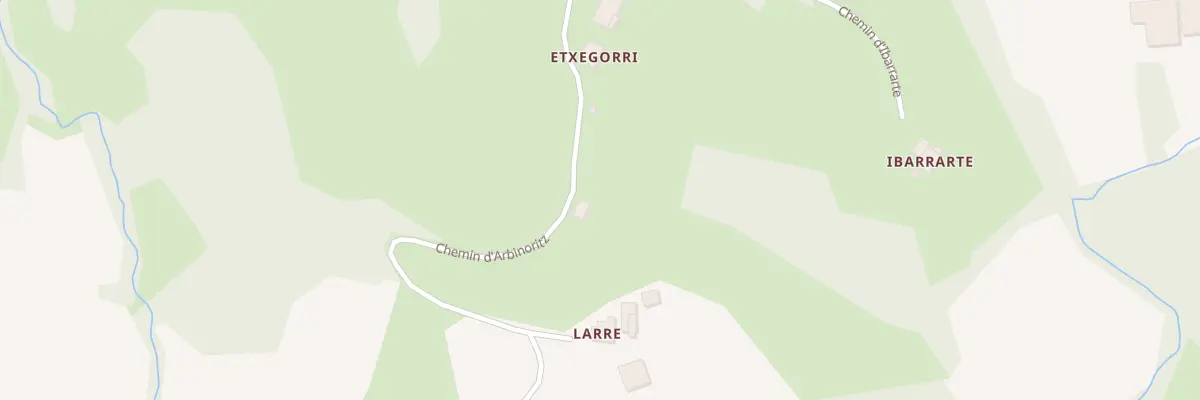 Plan du 1925 Che d’Arbinoritz à Bardos