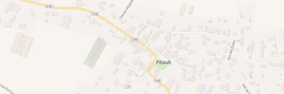 Plan du 1 Rue du puits baudoure à Péault