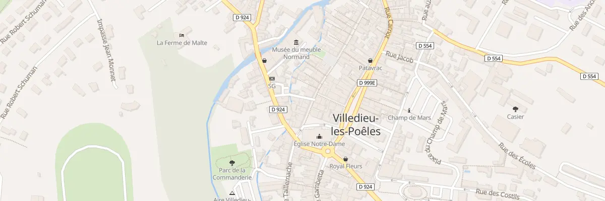 Plan du 10 Rue Planche Blondel - Villedie à Villedieu-les-Poêles-Rouffigny