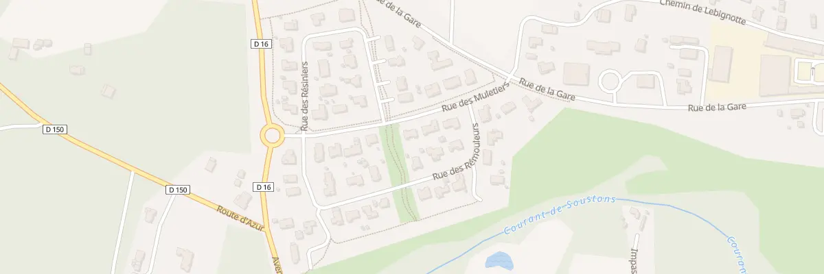 Plan du 8 Rue des Muletiers à Magescq